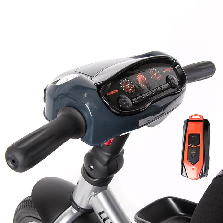 картинка Детский трехколесный велосипед Tech Team Luxury (черный) | велосалон Драйв г. Липецк
